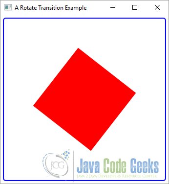 A JavaFX Rotate Transition Example