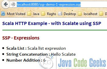 SSP Expressions - Output