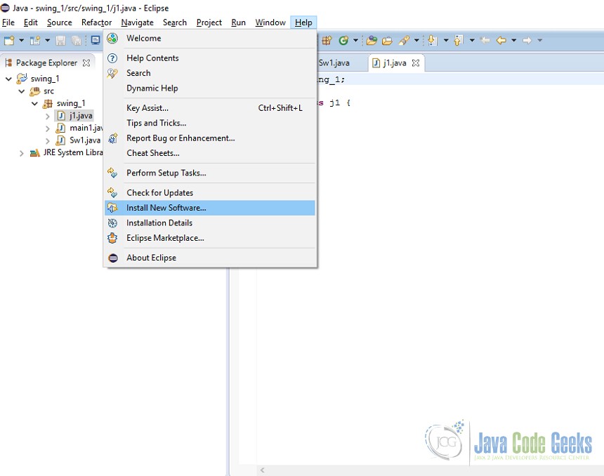 java swing tutorial Java Gui - Installing WindowBuilder Tool