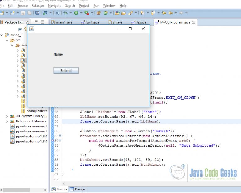 How to Create GUI in JAVA - Examples Java Code Geeks - 2022