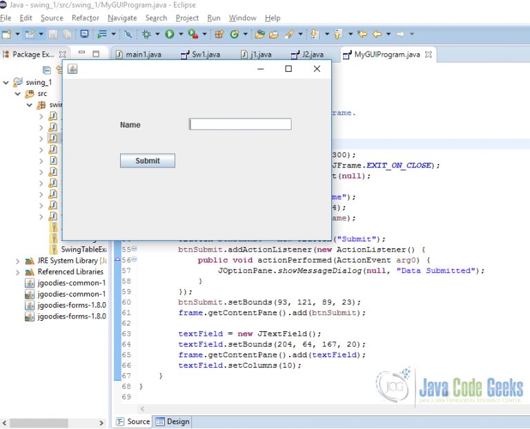 How to Create GUI in JAVA - Examples Java Code Geeks - 2022