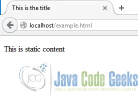 3 Static content