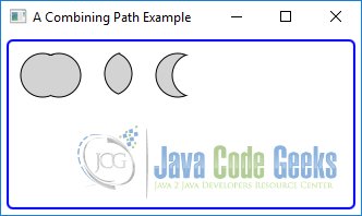 A JavaFX Combining Path Example