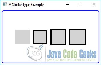 A JavaFX Stroke Type Example