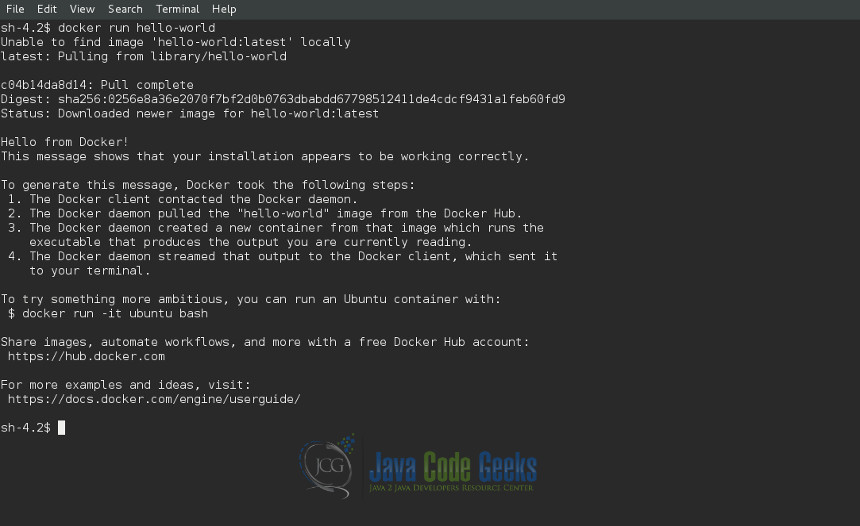 Sudo docker run –it centos /bin/bash