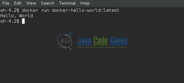 Docker Hello World Example Java Code Geeks