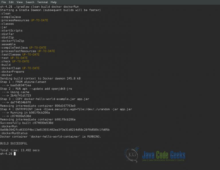 Docker Hello World Example - Java Code Geeks