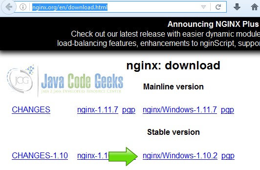 1 Download Nginx