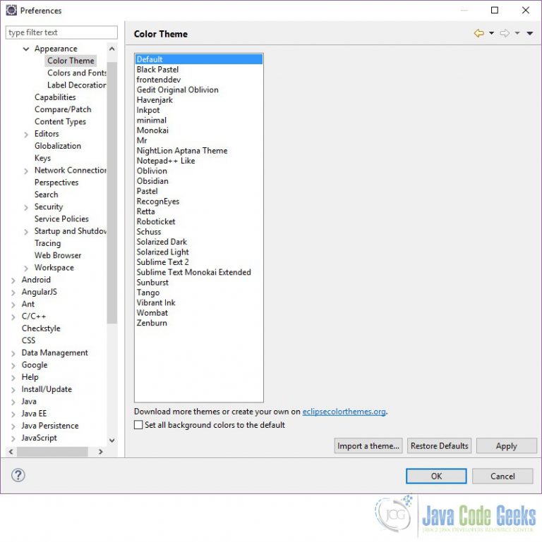 eclipse ide theme eclipse ide theme