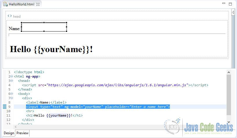 angularjs with database example in java