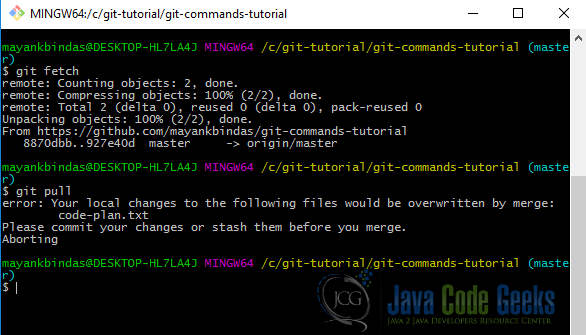 pull one file from master git