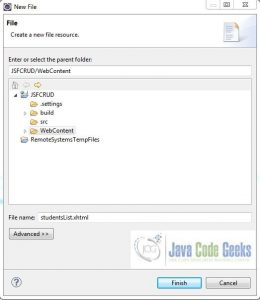 JSF Crud Application Example - Java Code Geeks