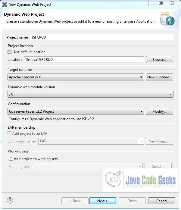 java web application sample project download