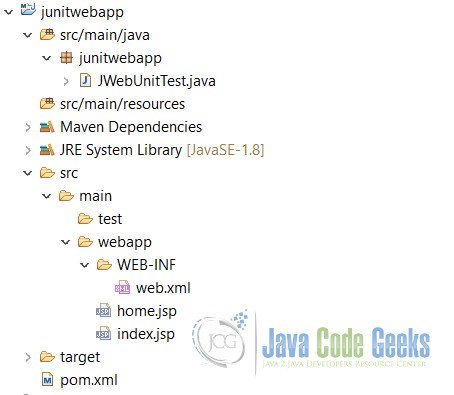 JUnit Web Testing Structure
