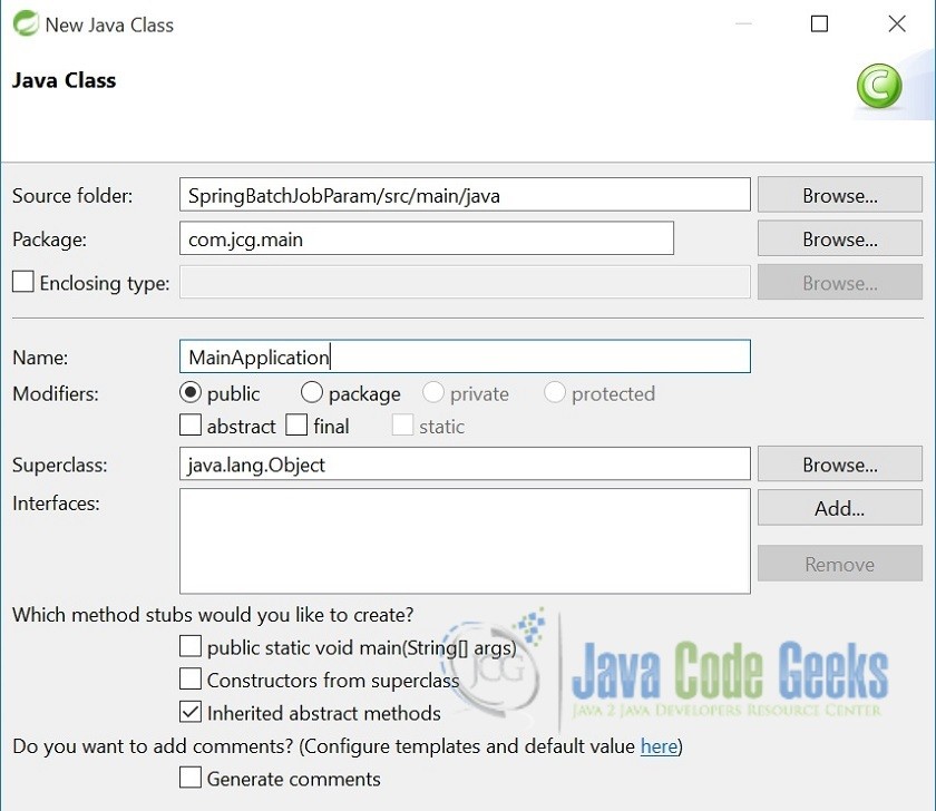  Spring Batch Job Parameters Example Java Code Geeks