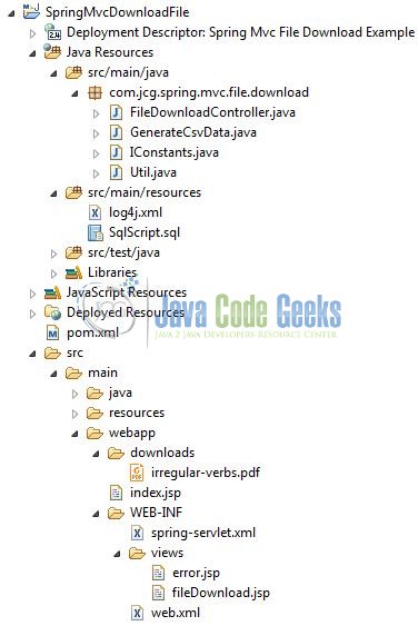 Spring MVC File Download Example 