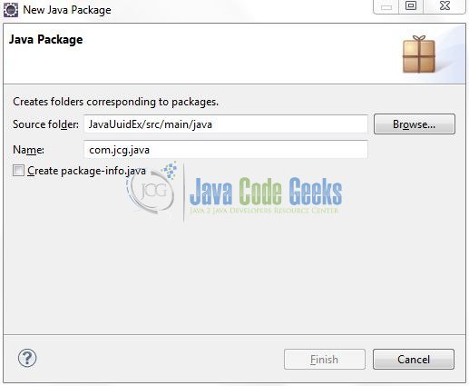Fig. 7: Java Package Name (com.jcg.java)