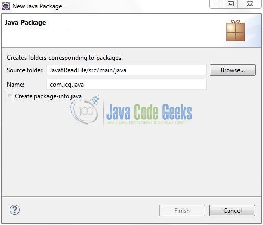 Java Read File Line by Line - Java Package Name (com.jcg.java)