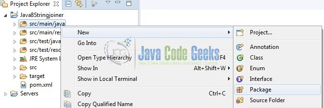 Fig. 5: Java Package Creation