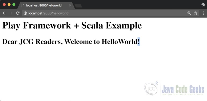 Play Framework Hello World - HelloWorld With POSTMAN
