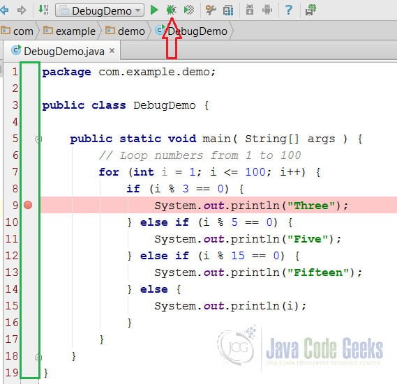 IntelliJ IDEA Debug Java Application - Setting up the breakpoints