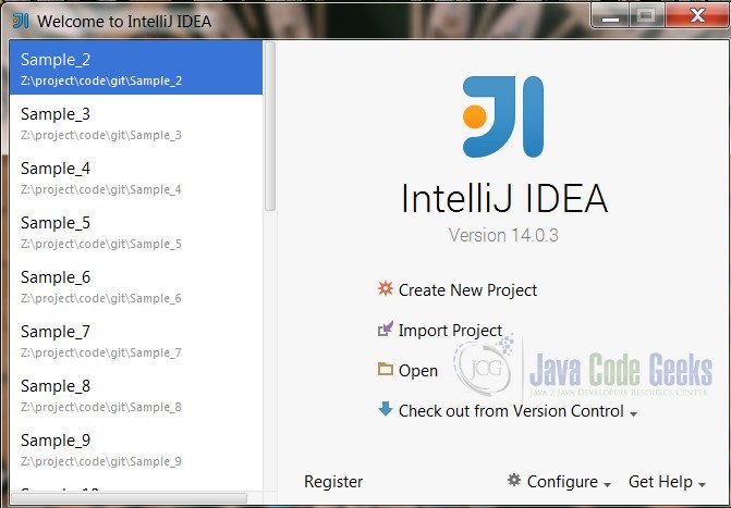IntelliJ IDEA Remove Project - Project is removed from list of recent projects