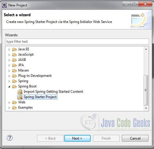 Spring Boot JPA MySQL - Select a Wizard