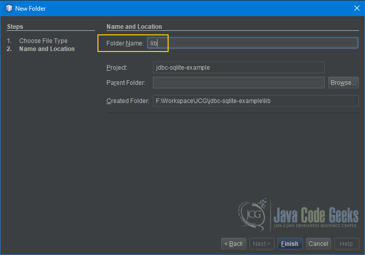 JDBC Driver Types - Create lib folder