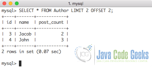 MySQL Command Line - Implementing Pagination with SQL
