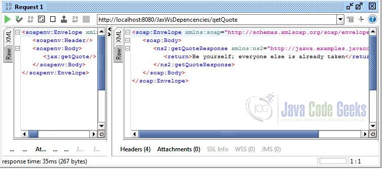 JAX-WS Dependencies - Successful Response