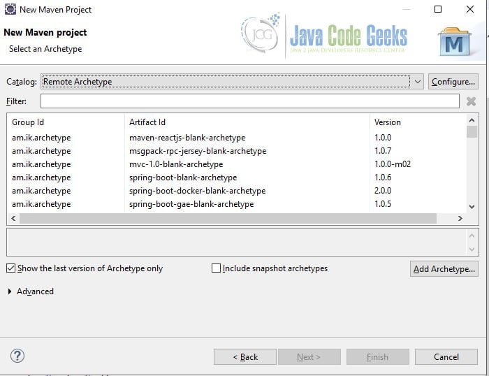 Apache Maven Eclipse Project Creation Using Archetype Example Examples Java Code Geeks 2021