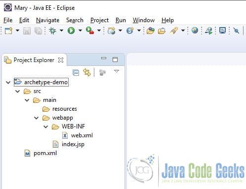 Apache Maven Eclipse Project Creation - Verify the Project