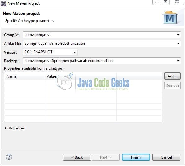 Spring MVC @PathVariable dot(.) get truncated - Archetype Parameters