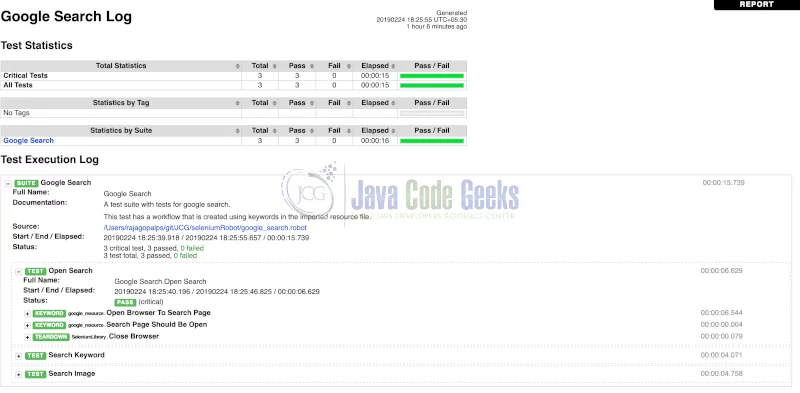 Selenium Library - Log.html