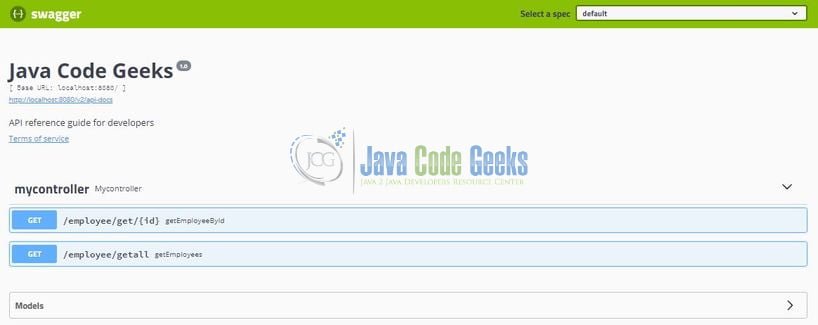 Spring Boot REST API with Swagger - Swagger documentation