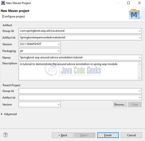 Spring AOP @Around Advice Type - Archetype Parameters