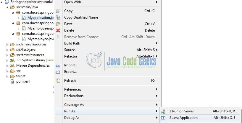 Spring AOP Pointcut Expressions - Run the Application