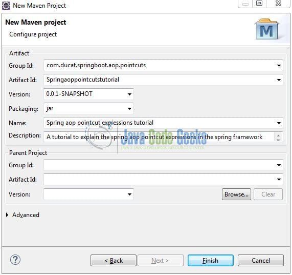 Spring AOP Pointcut Expressions - Archetype Parameters