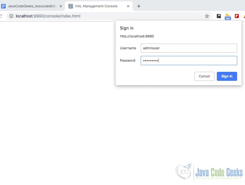 JBoss Wildfly Cluster - wildfly admin console