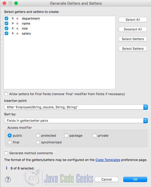 OOPS Concepts Java - Getters and Setters