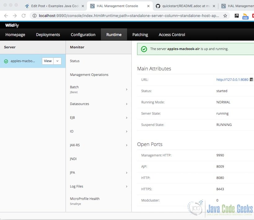 JBoss Wildfly Cluster - Wildfly cluster node1