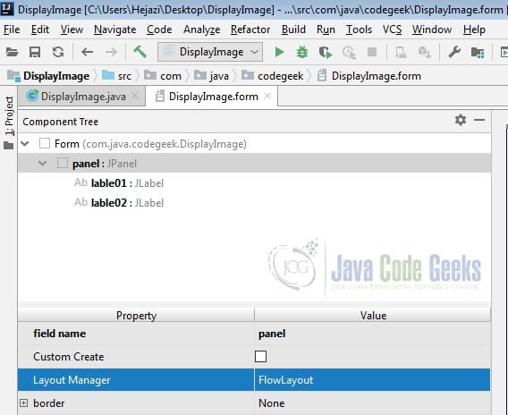 IntelliJ IDEA GUI Designer - Layout Manager