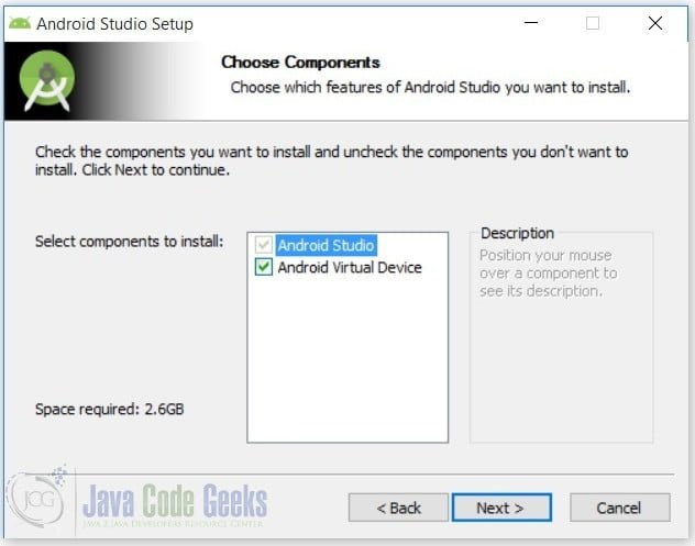 Android App using Android Studio - Android AVD