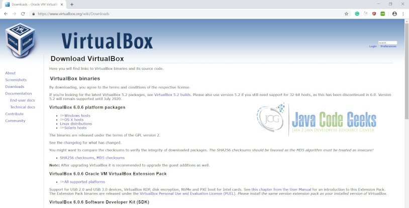 Docker Install on CentOS - VirtualBox Installation