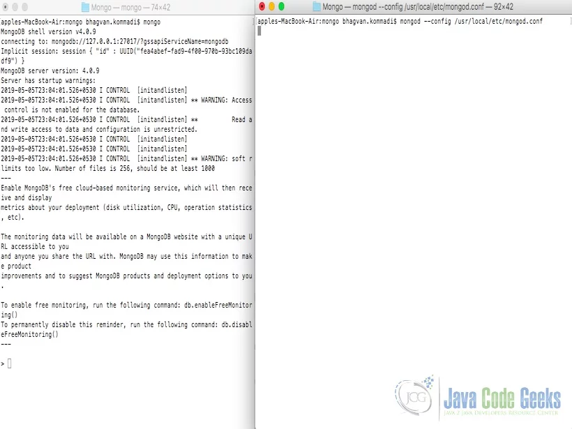 MongoDB Data Models - Mongo Shell