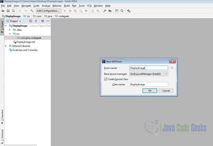 IntelliJ IDEA GUI Designer - GUI Form name