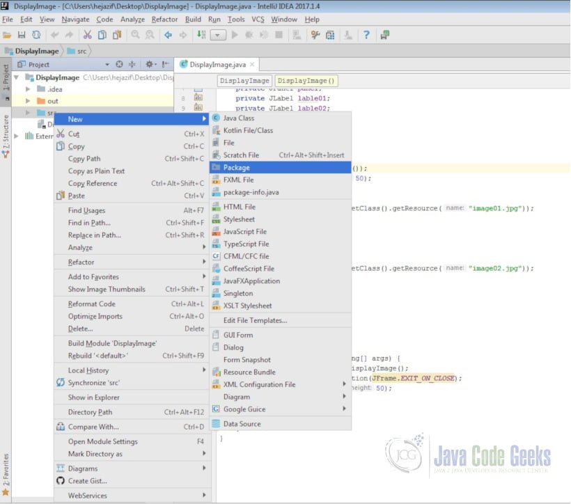 IntelliJ IDEA GUI Designer - New Package