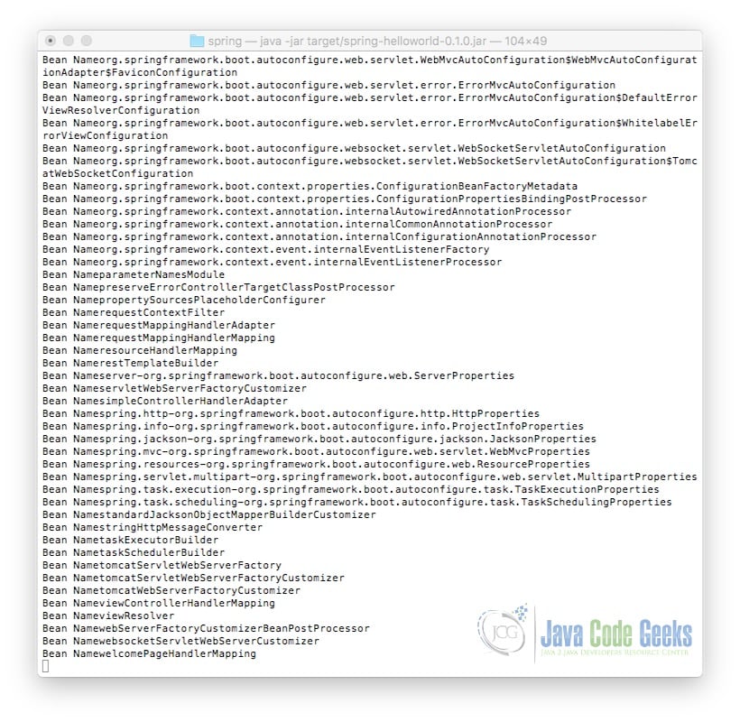 spring boot jquery ajax - Spring Beans