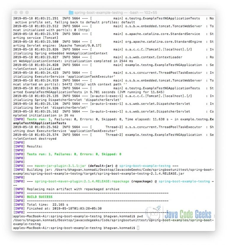 Spring Boot Unit Testing Example - Examples Java Code Geeks - 2022