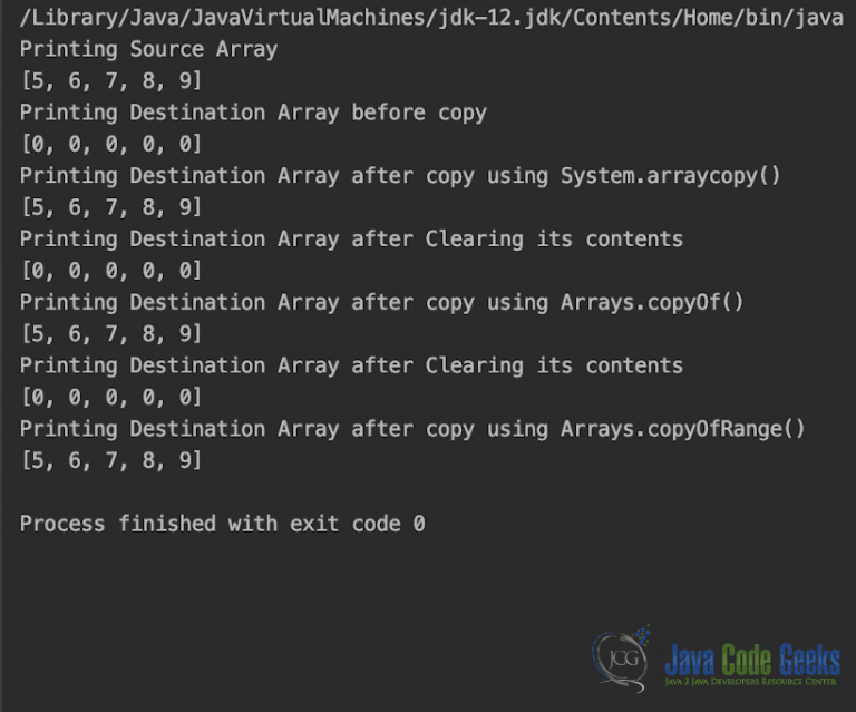 Array Methods Java Tutorial - Java Code Geeks